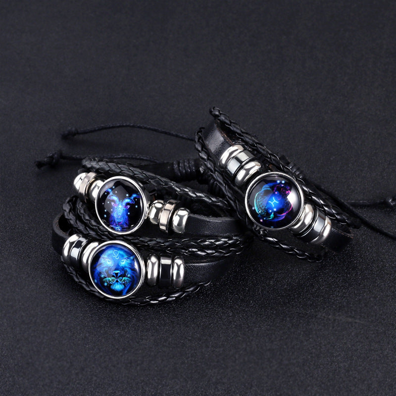 Zodiac Constellation Bracelet Braided Design Bracelet