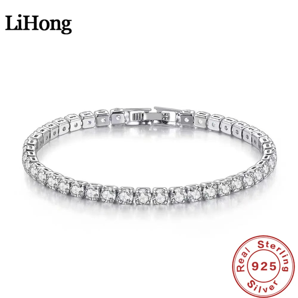 S925 Silver Tennis Bracelet