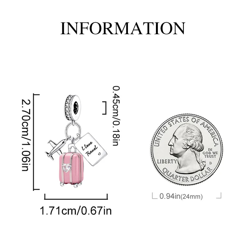 Elegant 925 Silver Charm