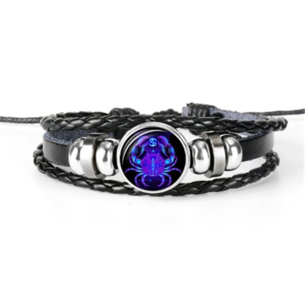 Zodiac Constellation Bracelet Braided Design Bracelet