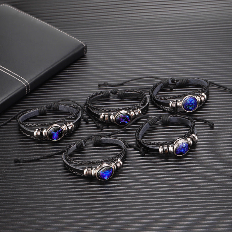 Zodiac Constellation Bracelet Braided Design Bracelet