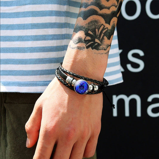 Zodiac Constellation Bracelet Braided Design Bracelet