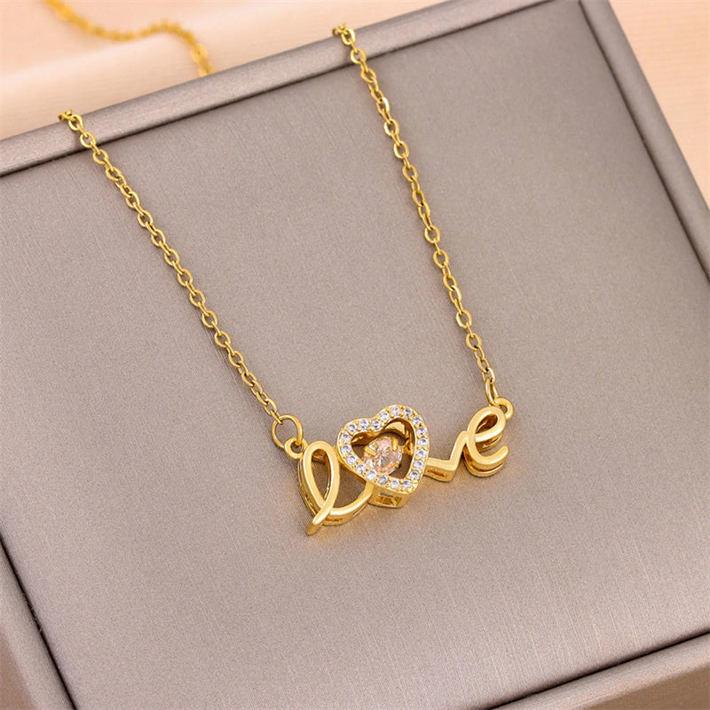 Women's Smart Love Necklace – Fashion Titanium Steel Jewelry