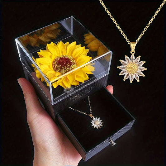 Sunflower Necklace Set