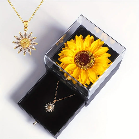 Sunflower Necklace Set
