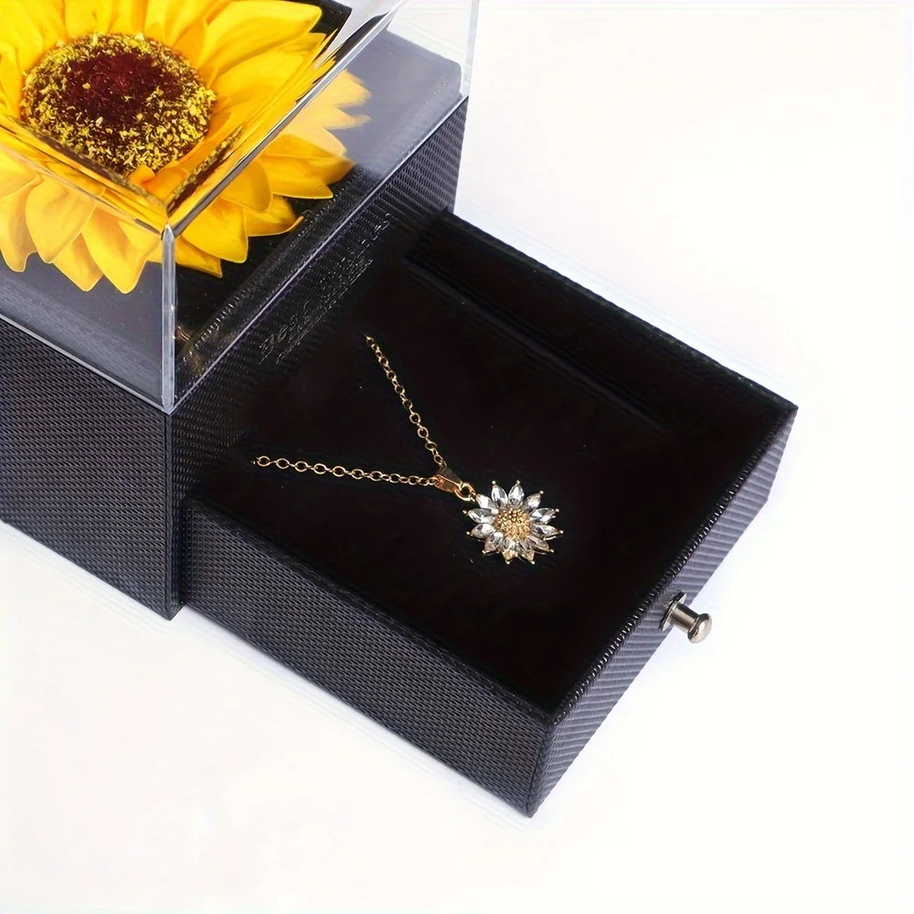 Sunflower Necklace Set