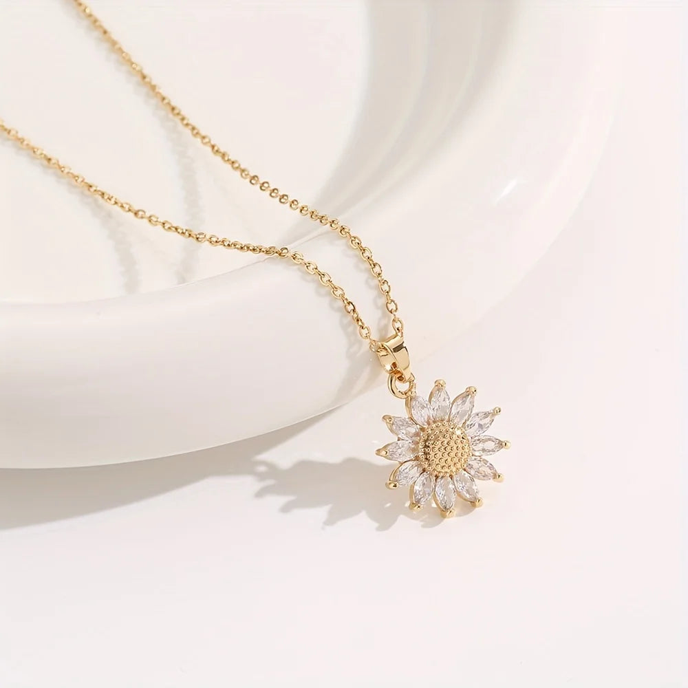 Sunflower Necklace Set