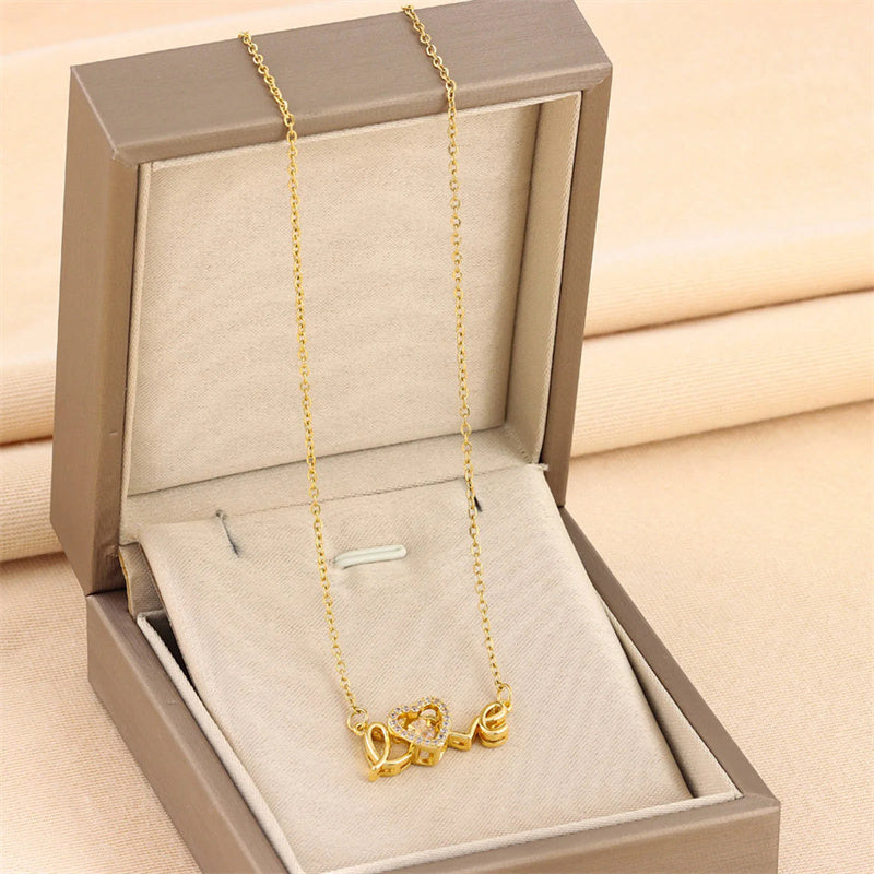 Women's Smart Love Necklace – Fashion Titanium Steel Jewelry