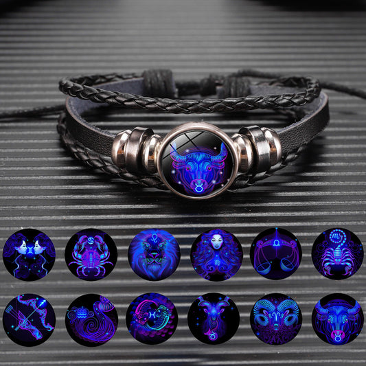 Zodiac Constellation Bracelet Braided Design Bracelet